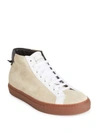 GIVENCHY Urban Street Leather Mid-Top Sneakers