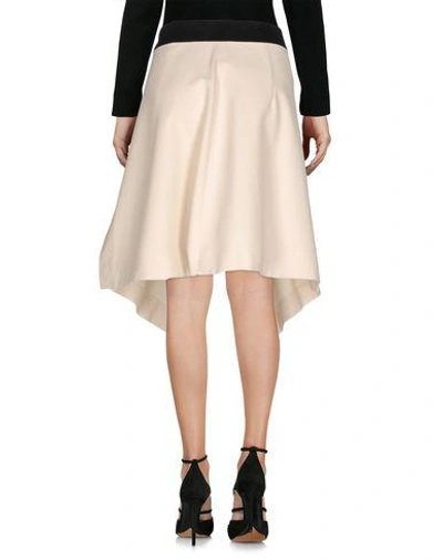 Shop Sportmax Knee Length Skirt In Ivory