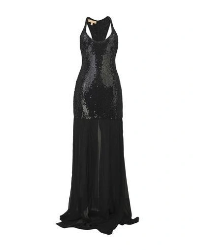 Shop Michael Kors Long Dresses In Black