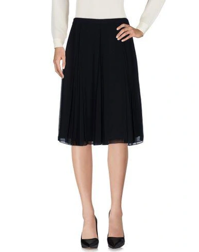 Michael Michael Kors Knee Length Skirts In Black