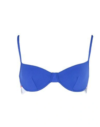 Shop Moschino Underwear Bra In Blue