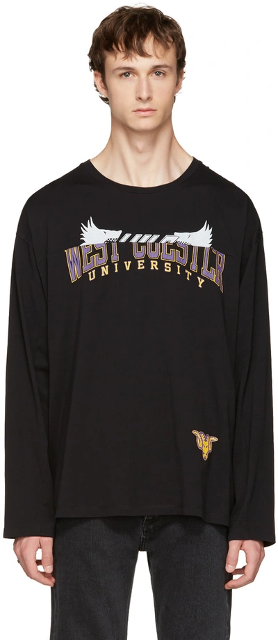 Black Oversized University T-shirt
