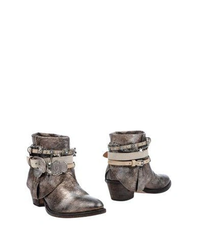 Shop Elena Iachi Ankle Boots In Grey