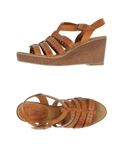 Shop Ndc Sandals In Tan