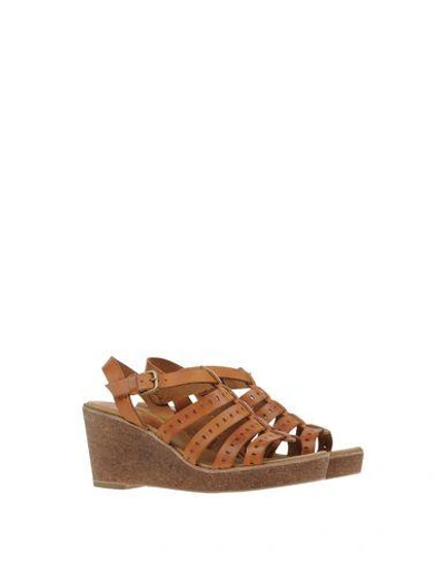 Shop Ndc Sandals In Tan