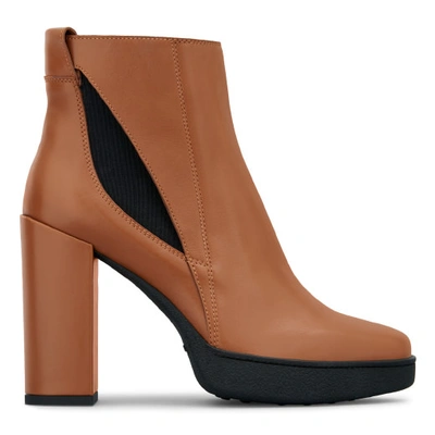 Tod's Ankle Boot In Leather In Brown