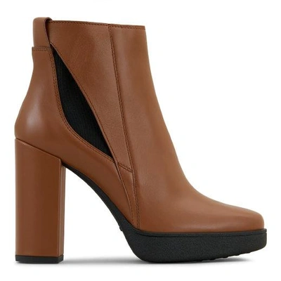 Shop Tod's Ankle Boot In Leather In Brown