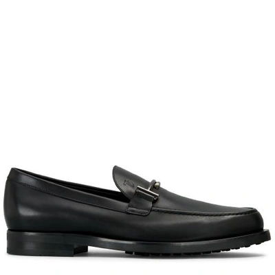 Shop Tod's Loafer In Leather In Black