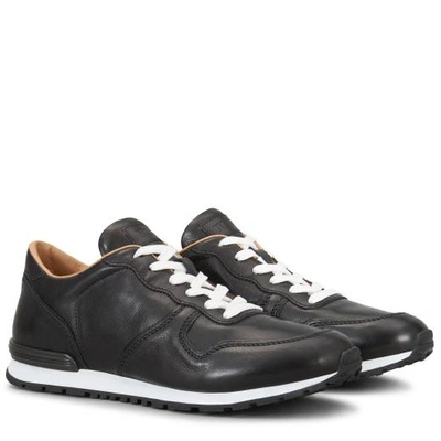 Shop Tod's Sneakers In Leather In Black