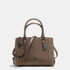 Coach Brooklyn Tote In Fatigue/dark Gunmetal