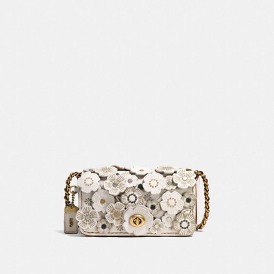 Shop Coach Dinkier Mit Feinem Tea Rose"-design In Chalk/brass