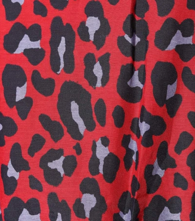 Shop Stella Mccartney Cotton And Silk Playsuit In Leopard