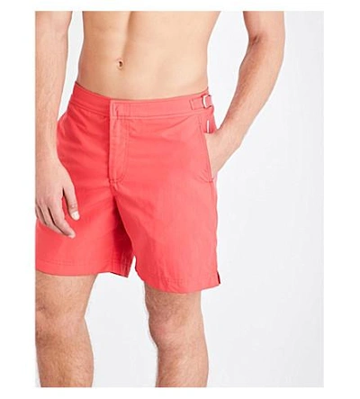 Shop Orlebar Brown Bulldog Swim Shorts In Raspberry