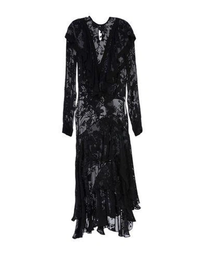 Preen By Thornton Bregazzi 3/4 Length Dress In Black
