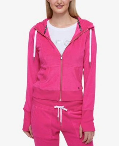 Tommy Hilfiger Thumb-hole Hoodie, Created For Macy&#039;s In Fuschia