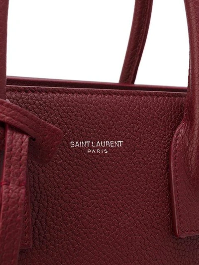 Shop Saint Laurent Small Sac De Jour Souple Bag In Red