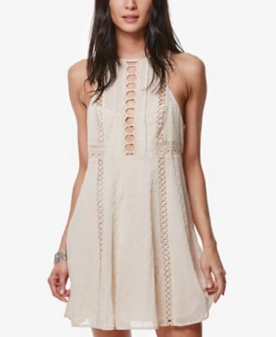 Shop Free People Wherever You Go Crocheted Mini Dress In Ivory
