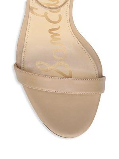 Shop Sam Edelman Patti Leather Sandals In Classic Nude