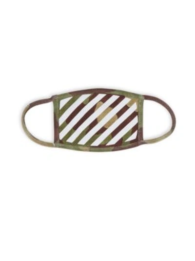 Off-white Diagonal Camouflage Mask