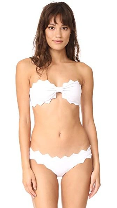 Shop Marysia Honolulu Bikini Bottoms In Bright White