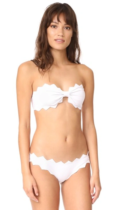 Shop Marysia Honolulu Bikini Top In Bright White