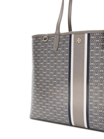 Shop Tory Burch Gemini Link Tote In Grey