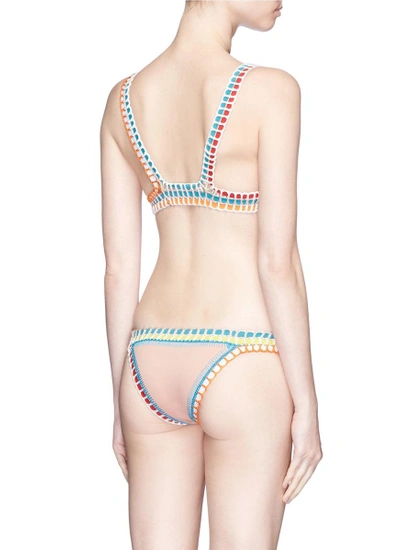 Shop Kiini 'luna' Crochet Trim Triangle Bikini Top