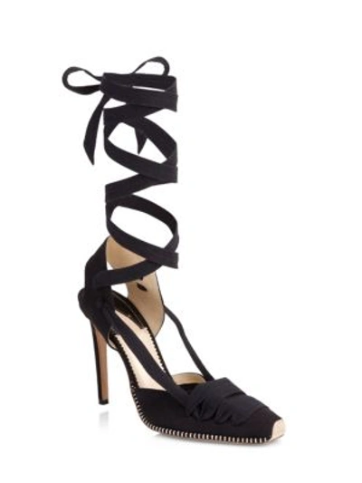 Shop Altuzarra D'orsay Espadrille Stiletto Heel Sandals In Black