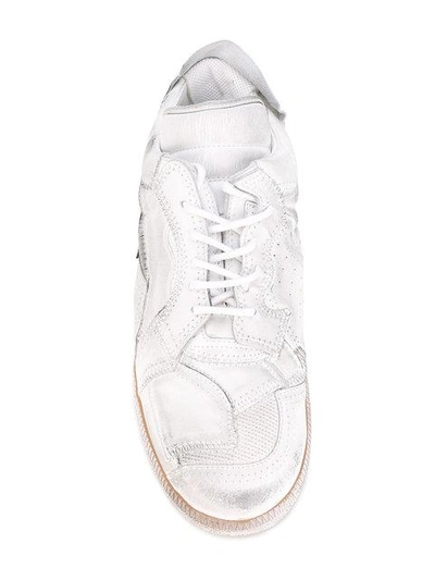 Shop Maison Margiela Lace-up Sneakers - White