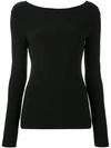 NORMA KAMALI V-back blouse,KK2276PL14700112134142
