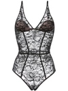 FLEUR DU MAL LACE PLUNGE BODYSUIT,BS0051010012115450