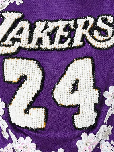 Shop Night Market Lakers Embroidered Nba Tank In Purple