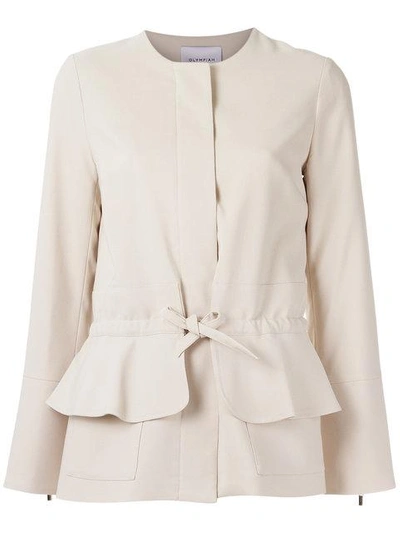 Shop Olympiah Lace Up Jacket - Neutrals