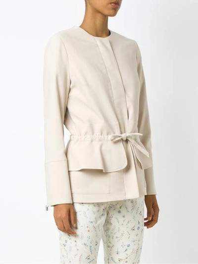 Shop Olympiah Lace Up Jacket - Neutrals