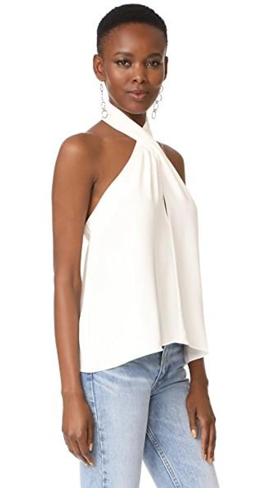 Shop Amanda Uprichard Beckett Top In Ivory