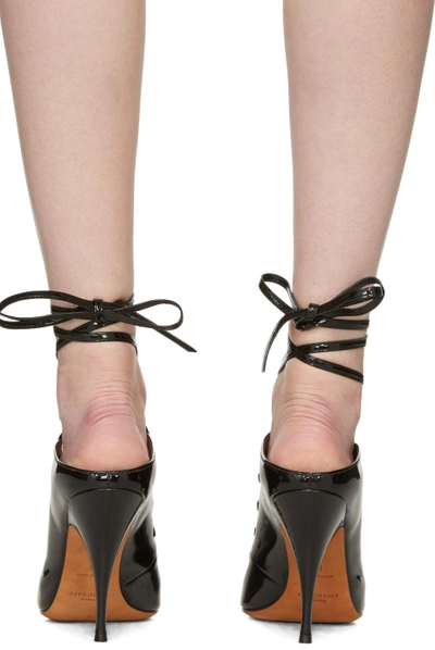 Shop Givenchy Black Lace-up Heels