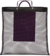 GIVENCHY Black & Purple Mesh Tote