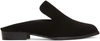ROBERT CLERGERIE Black Suede Alice Slip-On Loafers