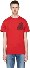 MCQ BY ALEXANDER MCQUEEN Red Bunny T-Shirt