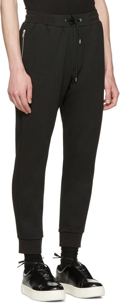 Shop Mcq By Alexander Mcqueen Mcq Alexander Mcqueen Black Mix Zip Lounge Pants In 1000 - Darkest Black