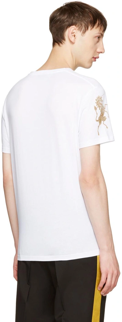 Shop Alexander Mcqueen White Bullion T-shirt