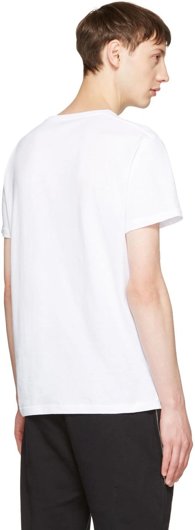 Shop Alexander Mcqueen White London Map T-shirt In 0900 - White/black