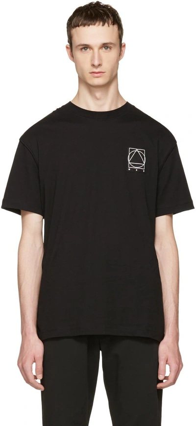 Shop Mcq By Alexander Mcqueen Black Logo Glyph Icon T-shirt