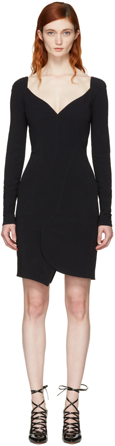Shop Givenchy Black Sweetheart Dress In 001 Black