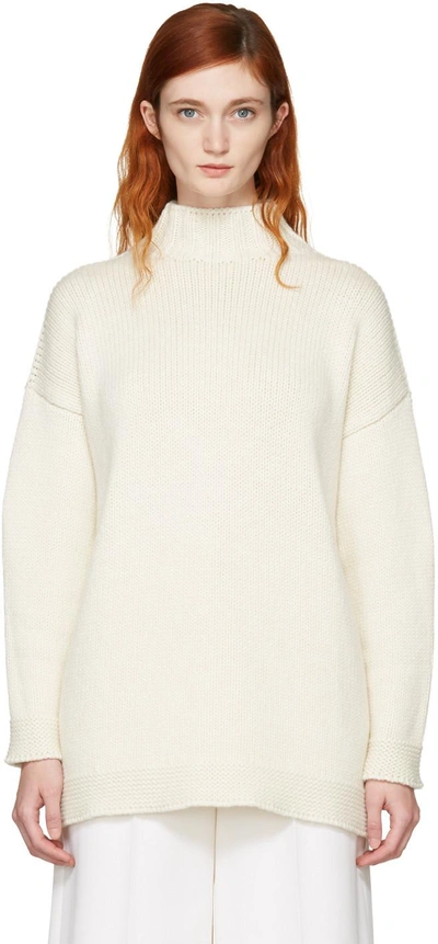 Shop Alexander Mcqueen Ivory Cashmere Turtleneck