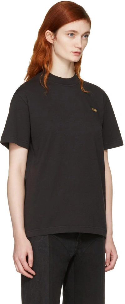 Shop Vetements Black Basic 'staff' T-shirt