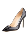 MANOLO BLAHNIK BB PATENT 105MM PUMP, BLACK