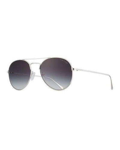 Tom Ford Ace Aviator Sunglasses, Gray