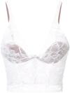 FLEUR DU MAL FLEUR DU MAL BRALET MIT SPITZE - WEIß,BR0106760012132115