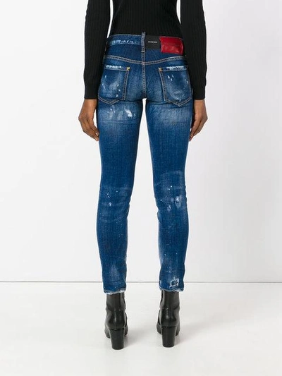 Shop Dsquared2 Jennifer Jeans In Blue